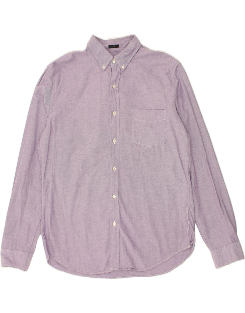 J. CREW Mens Slim Shirt Large Purple Cotton | Vintage J. Crew | Thrift | Second-Hand J. Crew | Used Clothing | Messina Hembry 