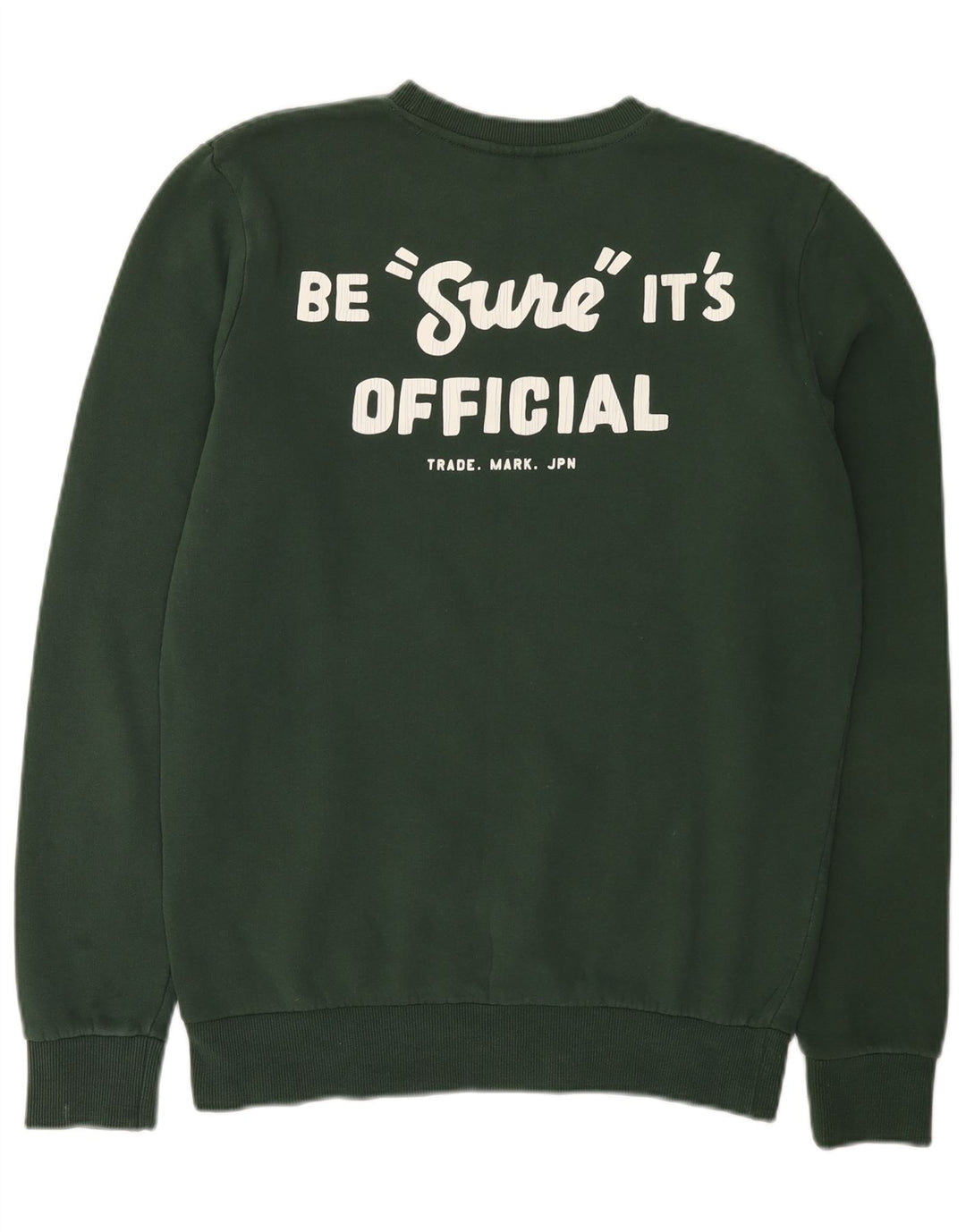 Superdry Mens Graphic Sweatshirt Jumper Large Green Cotton