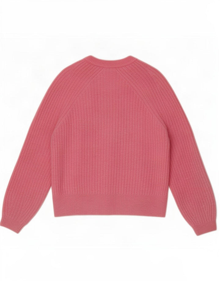 Marks & Spencer Womens Cardigan Sweater UK 14 Medium Pink Acrylic