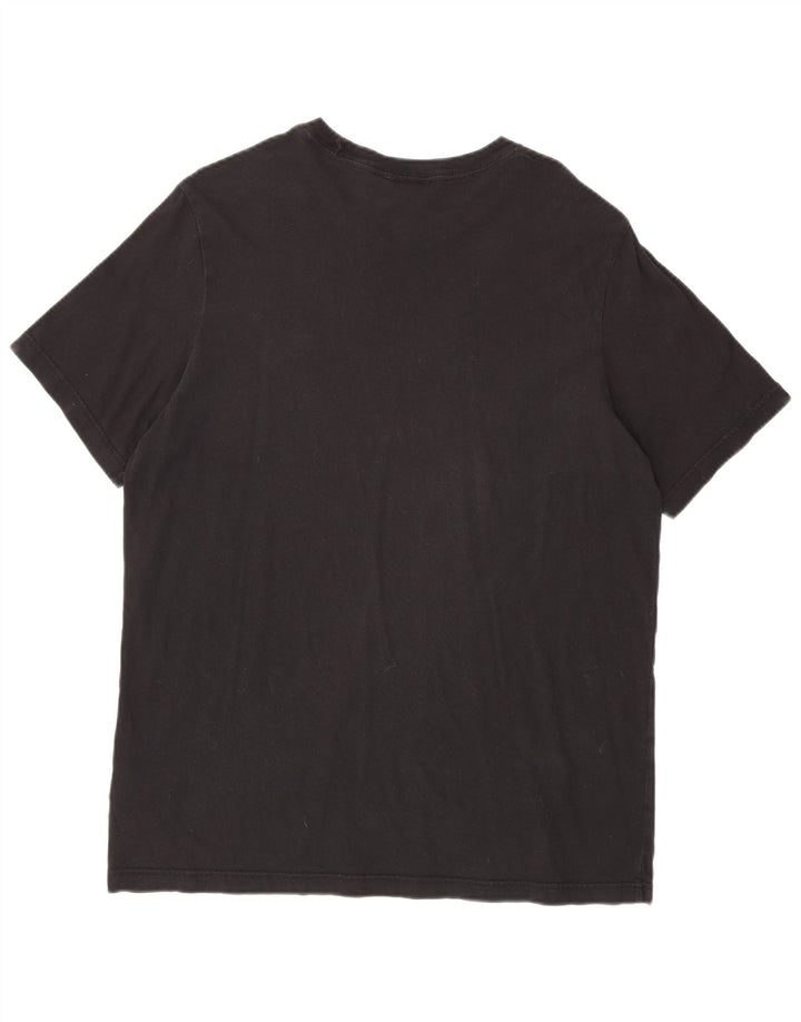 ADIDAS Mens T-Shirt Top Large Black Cotton