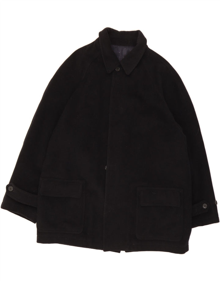 VALENTINO Mens Overcoat UK 44 2XL Navy Blue Vintage Valentino and Second-Hand Valentino from Messina Hembry 
