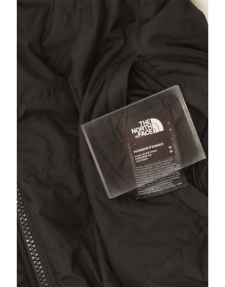 The North Face Womens Reversible Padded Jacket UK 14 Medium Black Polyester