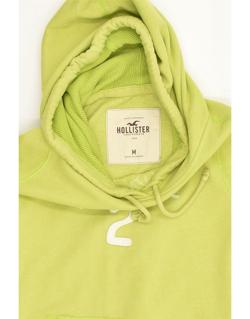 HOLLISTER Womens Graphic Hoodie Jumper UK 12 Medium Green Cotton | Vintage Hollister | Thrift | Second-Hand Hollister | Used Clothing | Messina Hembry 