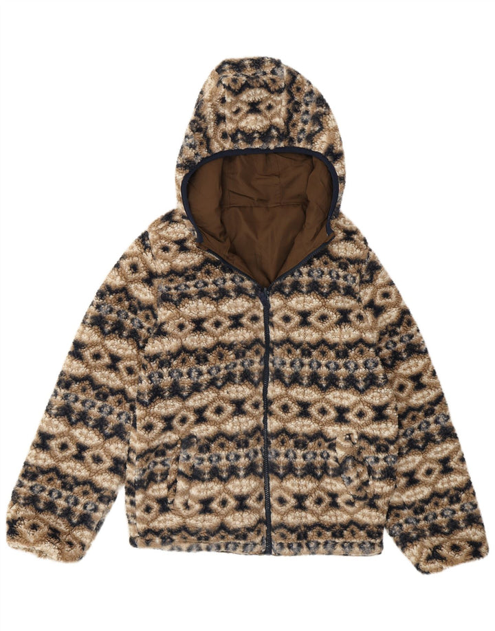 London Fog Boys Hooded Windbreaker Jacket 10-11 Years Medium Brown