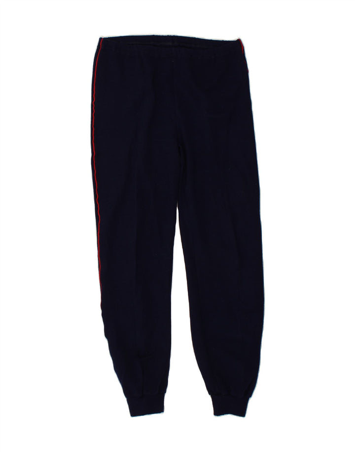 VINTAGE Womens Tracksuit Trousers Joggers UK 14 Medium Navy Blue Vintage Vintage and Second-Hand Vintage from Messina Hembry 