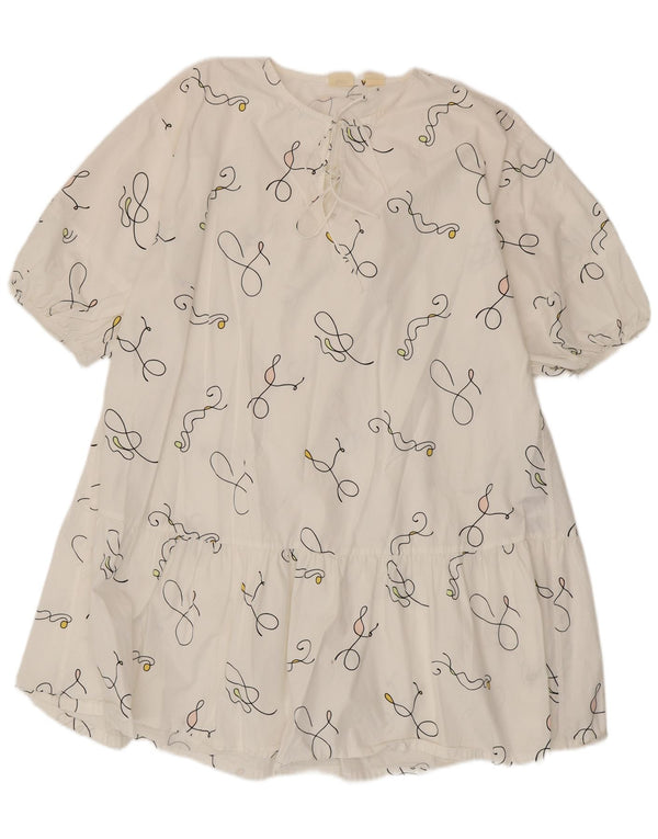 Levi's Womens Abstract Pattern Oversized Tent Dress UK 14 Medium White