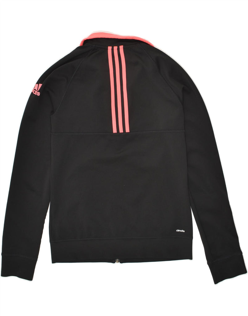 ADIDAS Womens Tracksuit Top Jacket UK 8/10 Small Black Polyester | Vintage Adidas | Thrift | Second-Hand Adidas | Used Clothing | Messina Hembry 