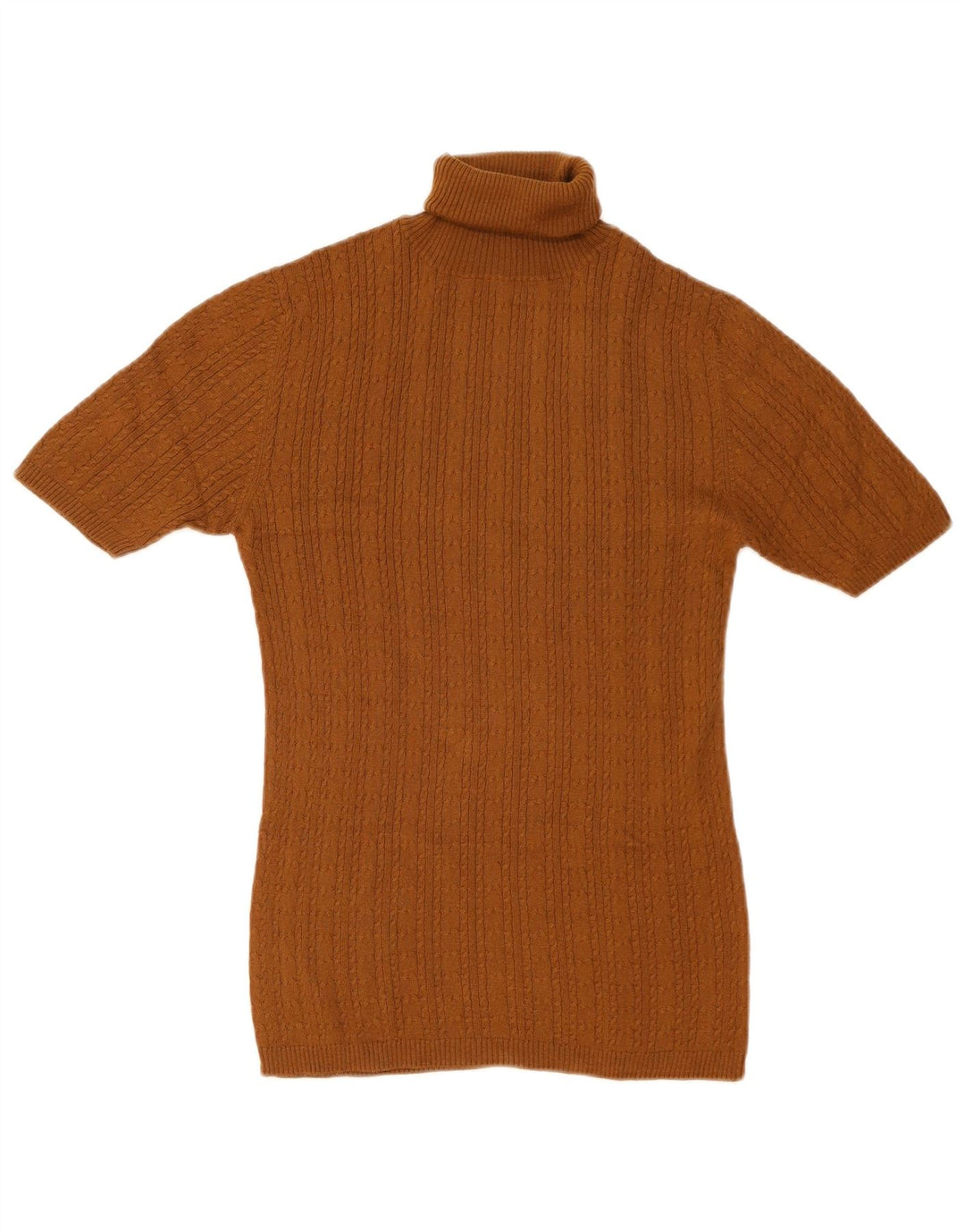 Massimo Dutti Womens Roll Neck Jumper Sweater UK 14 Large Brown