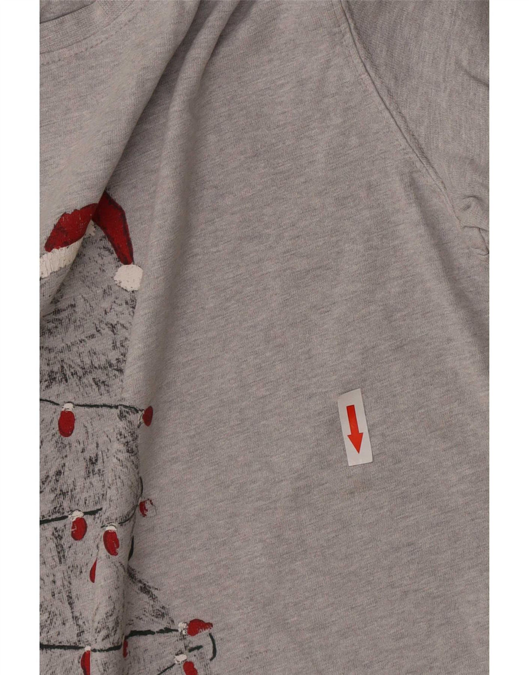 Fat Face Mens Graphic T-Shirt Top Small Grey Flecked Cotton