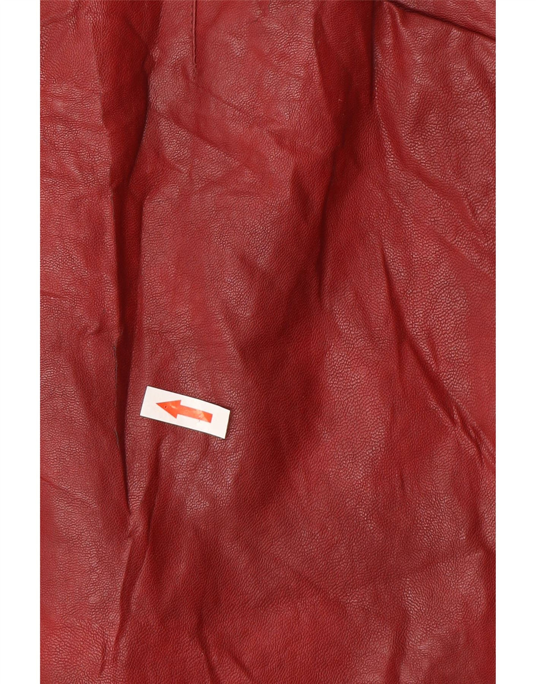 Zara Womens Leather Skirt Small W26  Burgundy