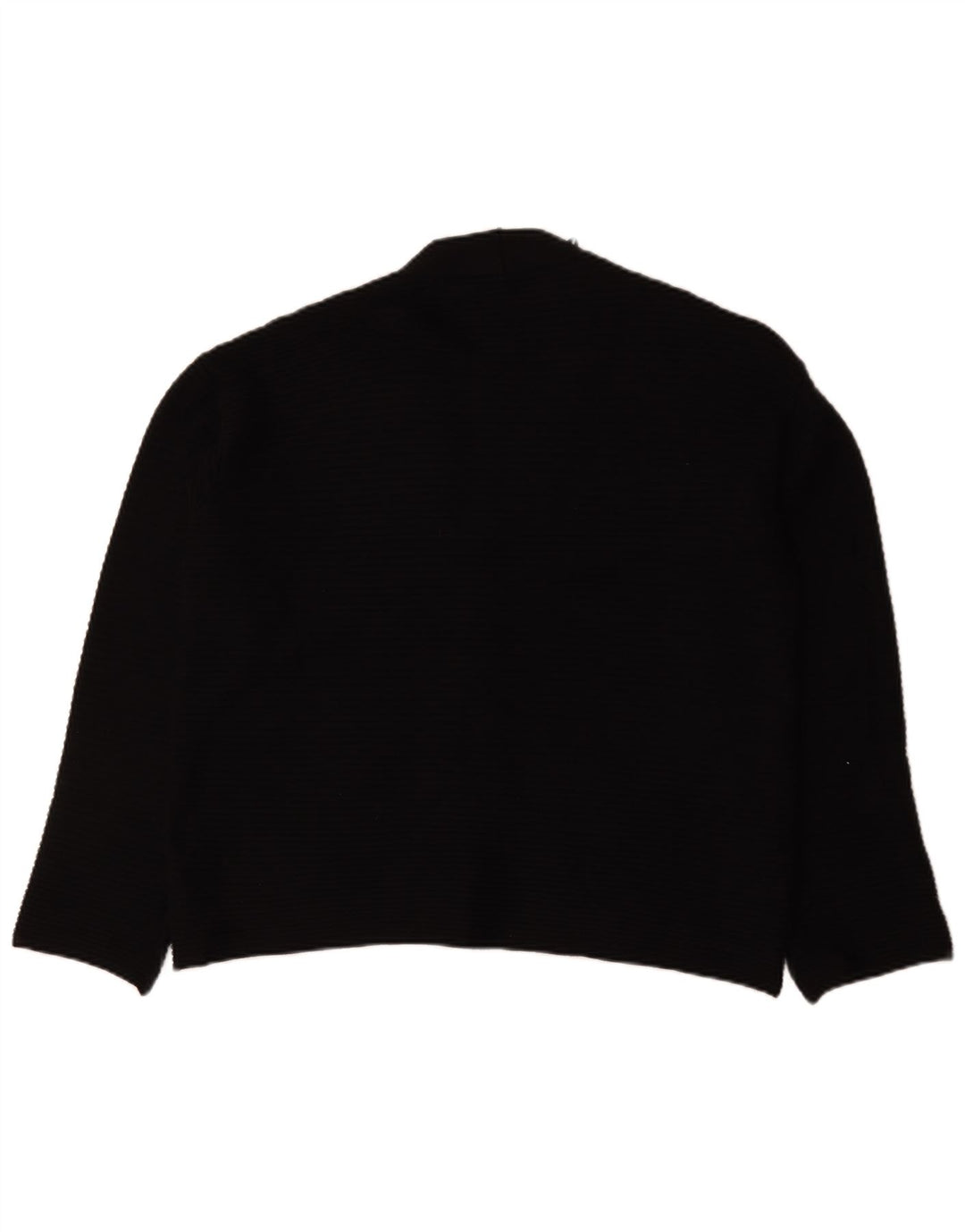 Zara Womens Oversized Cardigan Sweater UK 10 Small Black Viscose