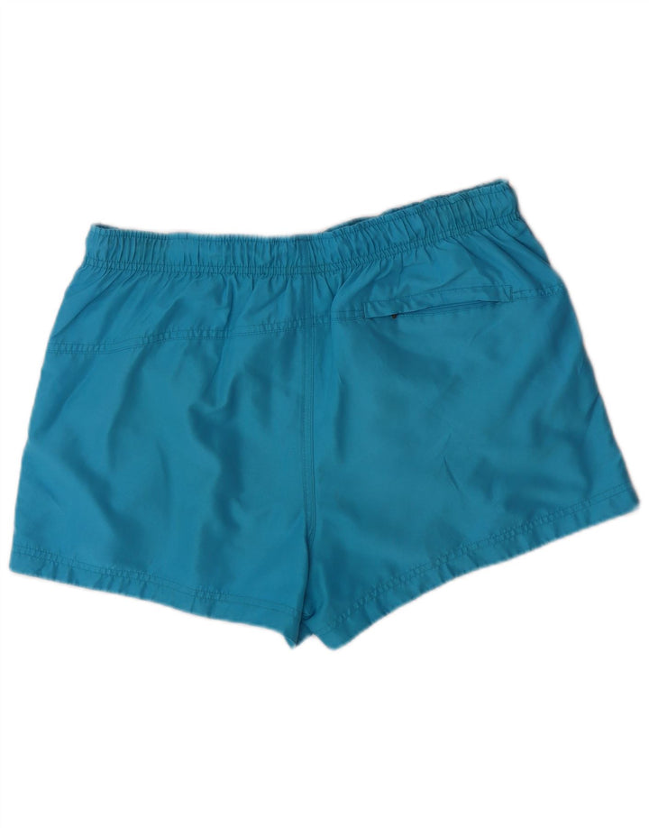 CALVIN KLEIN Mens Graphic Swimming Shorts Large  Blue Polyester