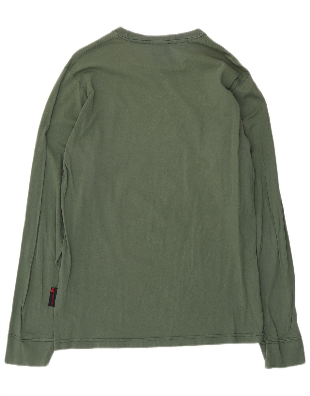 Dolce & Gabbana Womens Top Long Sleeve IT 48 XL Khaki Cotton