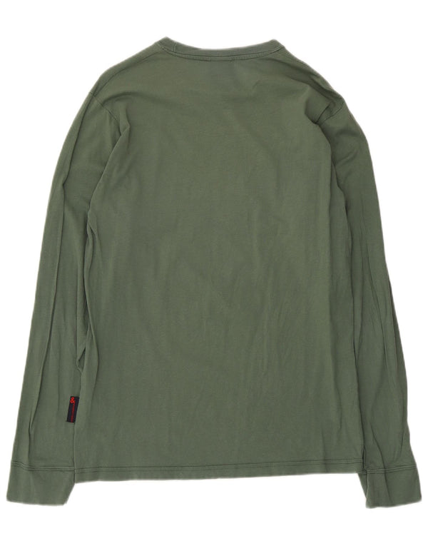 Dolce & Gabbana Womens Top Long Sleeve IT 48 XL Khaki Cotton
