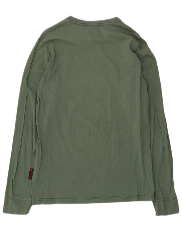 Dolce & Gabbana Womens Top Long Sleeve IT 48 XL Khaki Cotton