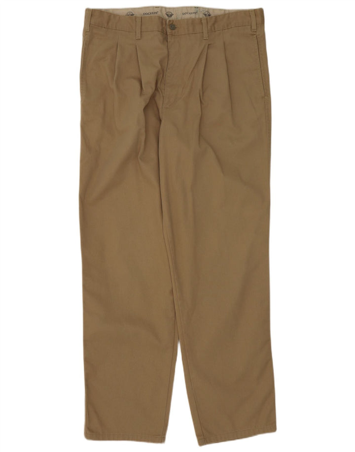 Dockers Mens Pegged Cargo Trousers W38 L32 Beige