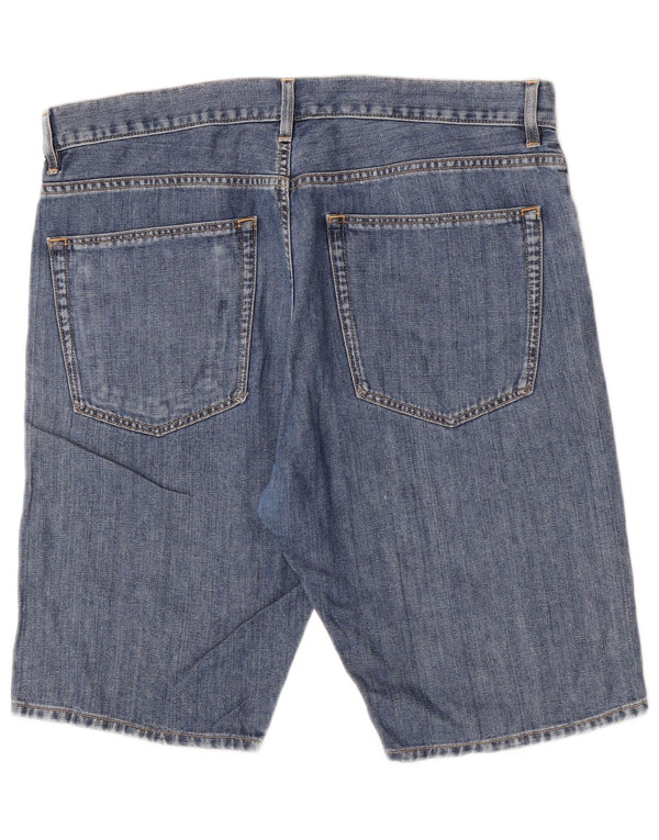 Lacoste Mens Denim Shorts Size 44 Large W34  Blue Cotton