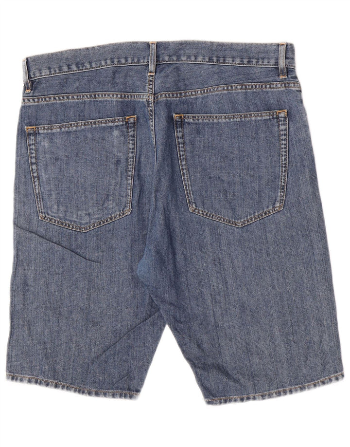 Lacoste Mens Denim Shorts Size 44 Large W34  Blue Cotton