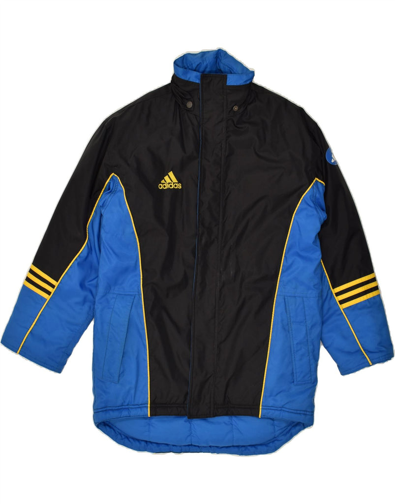 ADIDAS Boys Loose Fit Padded Coat 13-14 Years XL Blue Colourblock | Vintage Adidas | Thrift | Second-Hand Adidas | Used Clothing | Messina Hembry 