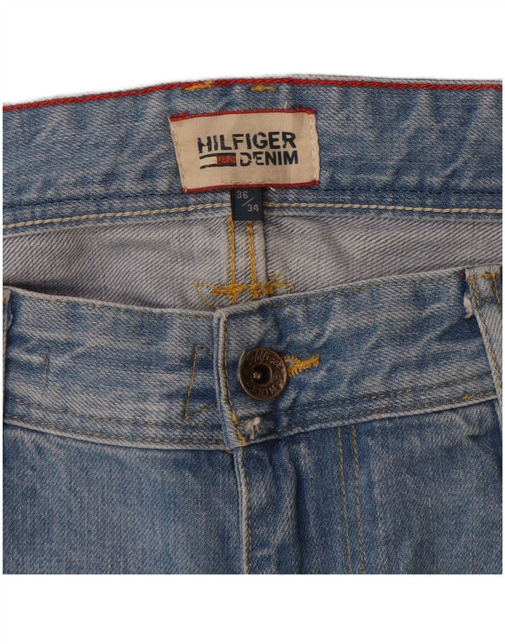 Tommy Hilfiger Mens Slim Jeans W36 L34 Blue Cotton