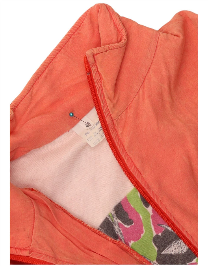 Vintage Mens Full Tracksuit IT 48 Medium Orange Polyester