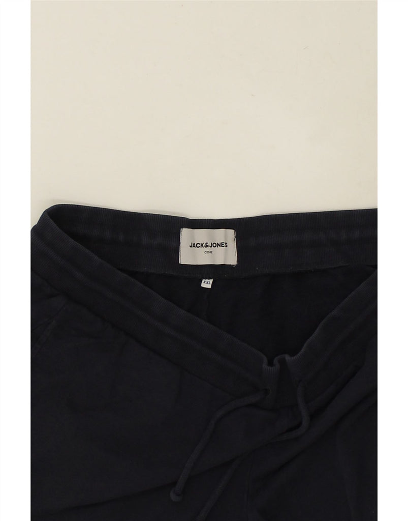 JACK & JONES Mens Tracksuit Trousers Joggers 2XL Navy Blue Cotton | Vintage Jack & Jones | Thrift | Second-Hand Jack & Jones | Used Clothing | Messina Hembry 