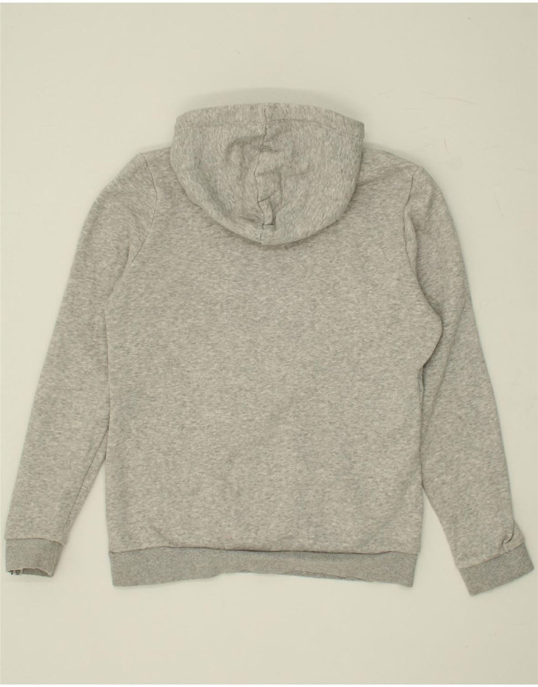 PUMA Womens Graphic Hoodie Jumper UK 12 Medium Grey Polyester Vintage Puma and Second-Hand Puma from Messina Hembry 