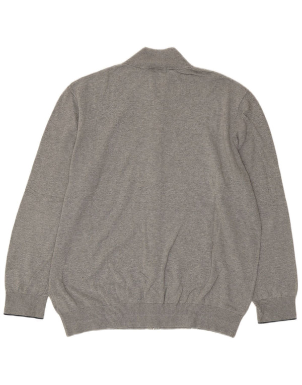 Timberland Mens Cardigan Sweater 2XL Grey Cotton