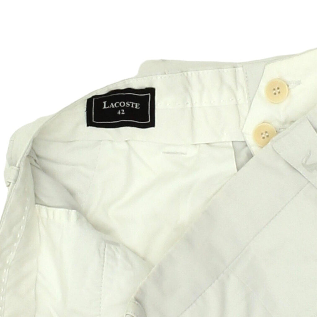 Lacoste Mens White Chino Trousers | Vintage High End Casual Designer VTG Vintage Messina Hembry and Second-Hand Messina Hembry from Messina Hembry 