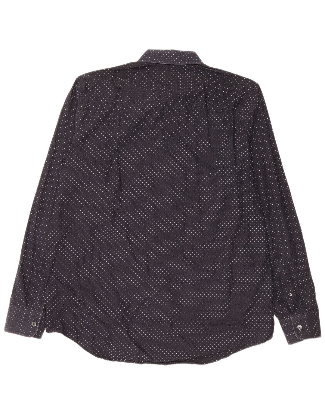 MICHAEL KORS Mens Shirt Large Black Spotted Cotton