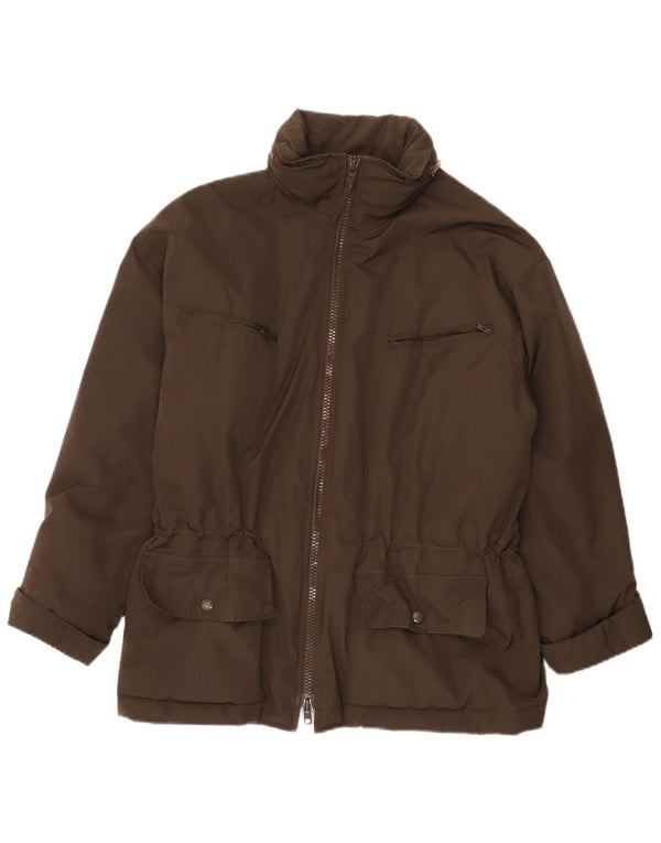 Alberto Aspesi Womens Utility Jacket UK 36 Small Brown Polyester