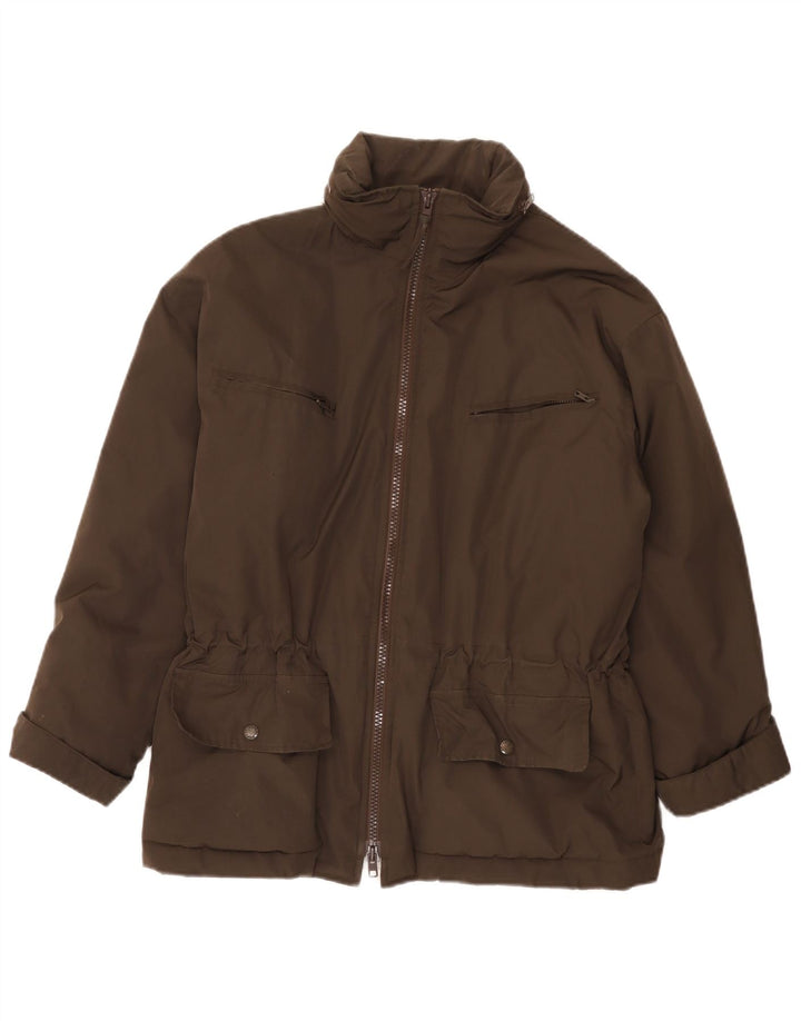 Alberto Aspesi Womens Utility Jacket UK 36 Small Brown Polyester