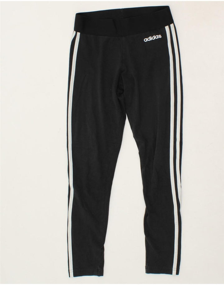 ADIDAS Womens Leggings UK 4 XS  Black Cotton Vintage Adidas and Second-Hand Adidas from Messina Hembry 