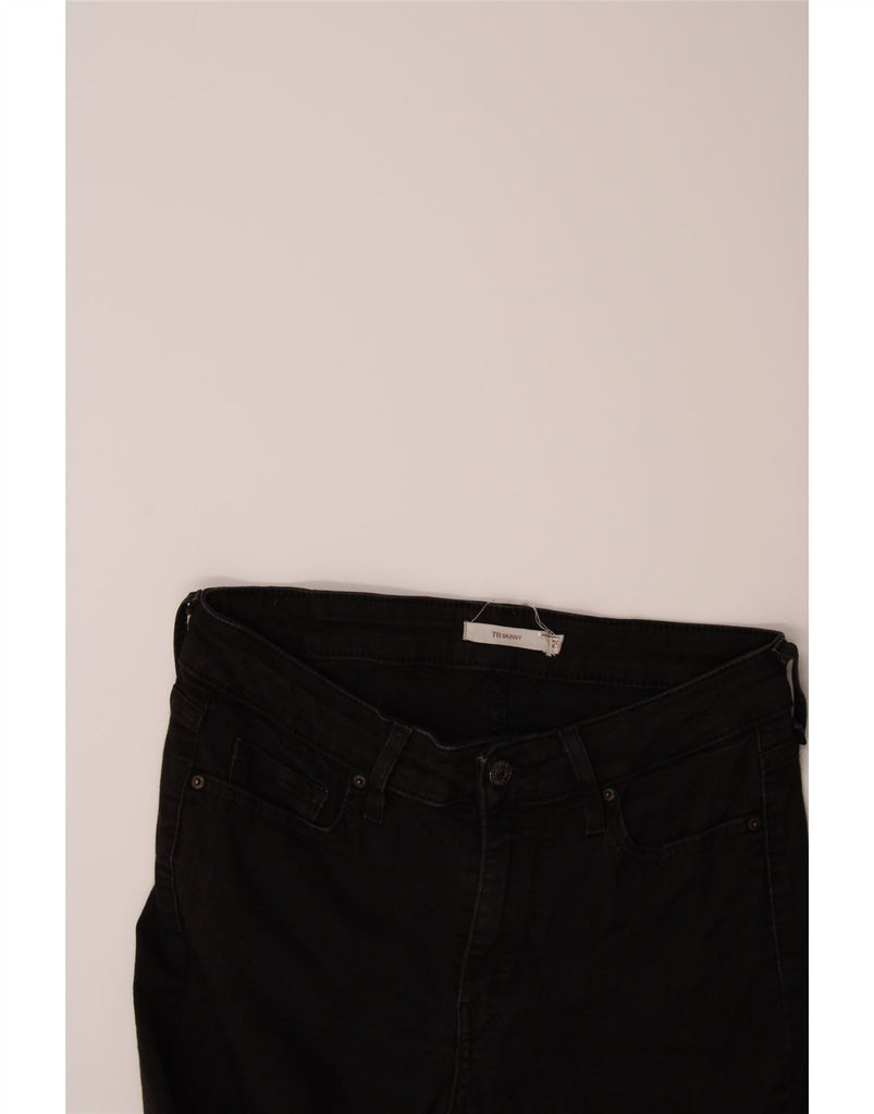 LEVI'S Womens 711 Skinny Jeans W30 L27 Black Vintage Levi's and Second-Hand Levi's from Messina Hembry 
