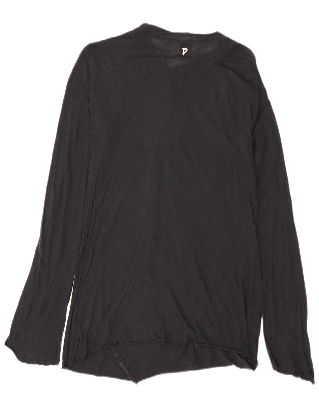 Dondup Womens Top Long Sleeve UK 10 Small Navy Blue