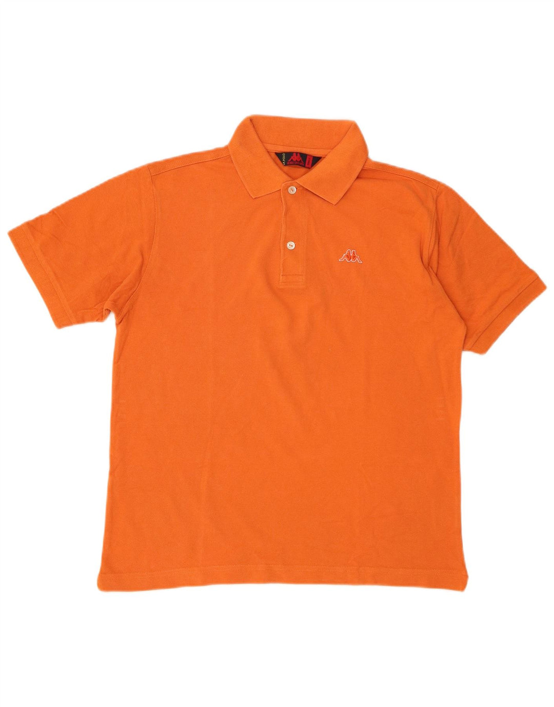 Kappa Mens Polo Shirt Small Orange Cotton