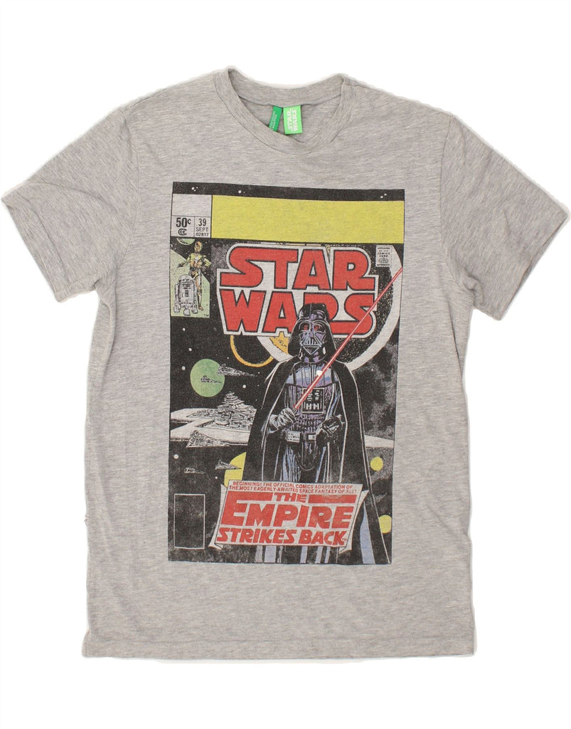 BENETTON Boys Star Wars Graphic T-Shirt Top 11-12 Years 2XL Grey Cotton | Vintage Benetton | Thrift | Second-Hand Benetton | Used Clothing | Messina Hembry 