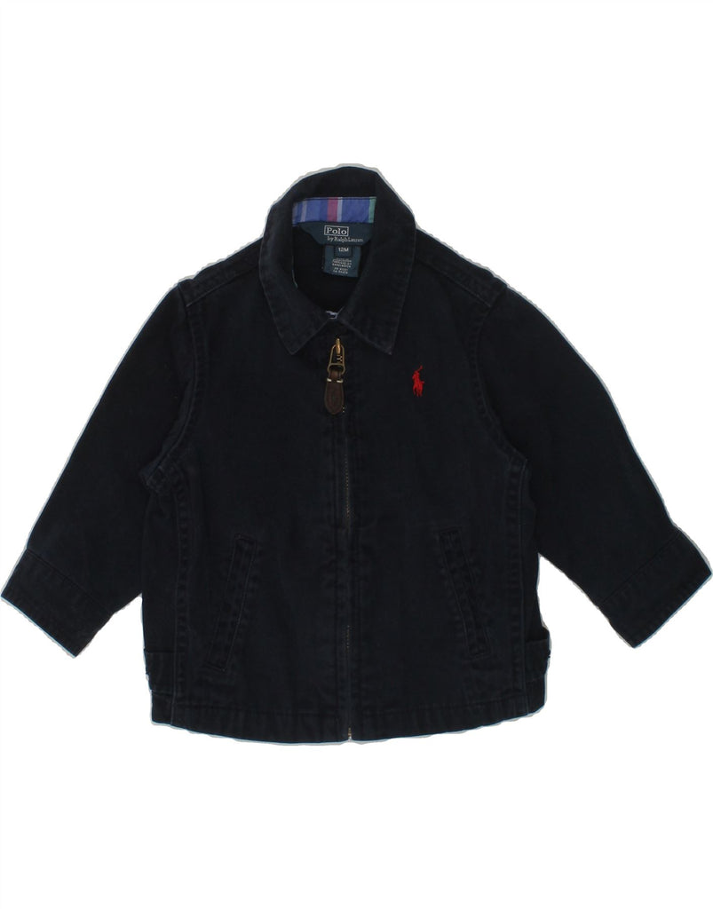 POLO RALPH LAUREN Baby Boys Denim Jacket 9-12 Months Navy Blue Cotton | Vintage Polo Ralph Lauren | Thrift | Second-Hand Polo Ralph Lauren | Used Clothing | Messina Hembry 