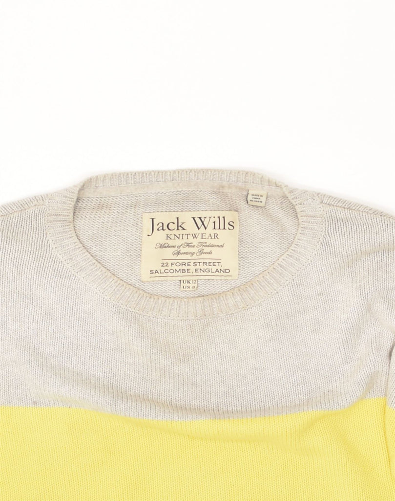 JACK WILLS Womens Crew Neck Jumper Sweater Uk 12 Medium Multicoloured | Vintage Jack Wills | Thrift | Second-Hand Jack Wills | Used Clothing | Messina Hembry 