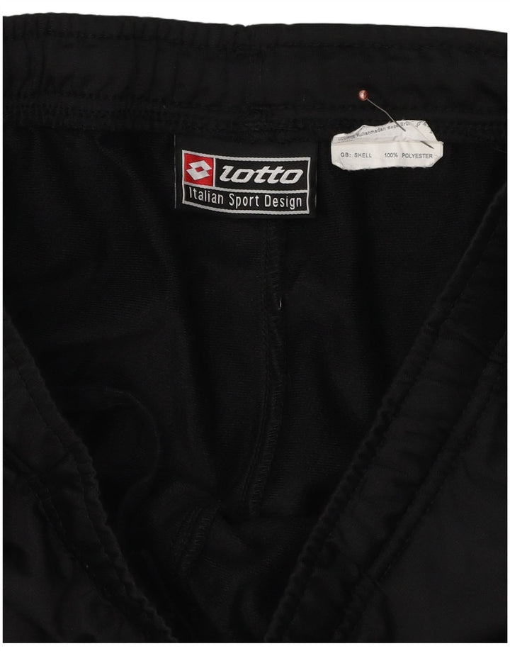Lotto Mens Graphic Tracksuit Trousers Medium  Black Colourblock Polyester