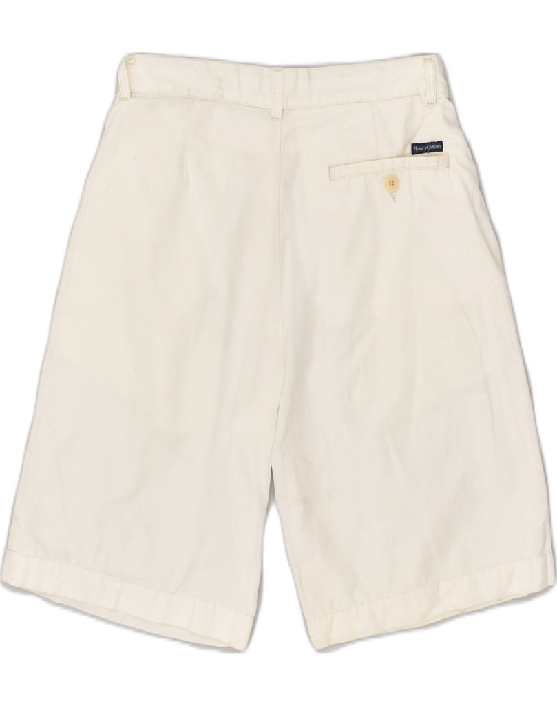 HENRY COTTONS Girls Pegged Chino Shorts 11-12 Years W24 White Cotton | Vintage Henry Cottons | Thrift | Second-Hand Henry Cottons | Used Clothing | Messina Hembry 