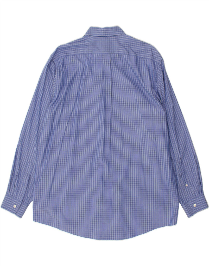 L.L.BEAN Mens Shirt Size 16 1/2 Large Blue Check Cotton | Vintage L.L.Bean | Thrift | Second-Hand L.L.Bean | Used Clothing | Messina Hembry 
