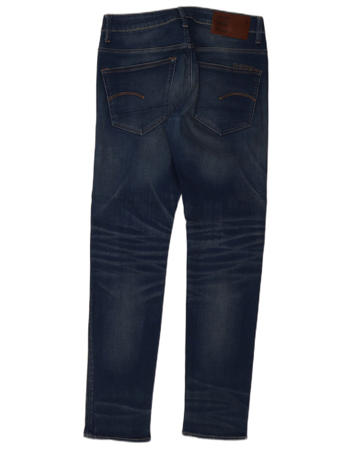 G-Star Mens 3301 Slim Jeans W30 L32 Blue Cotton