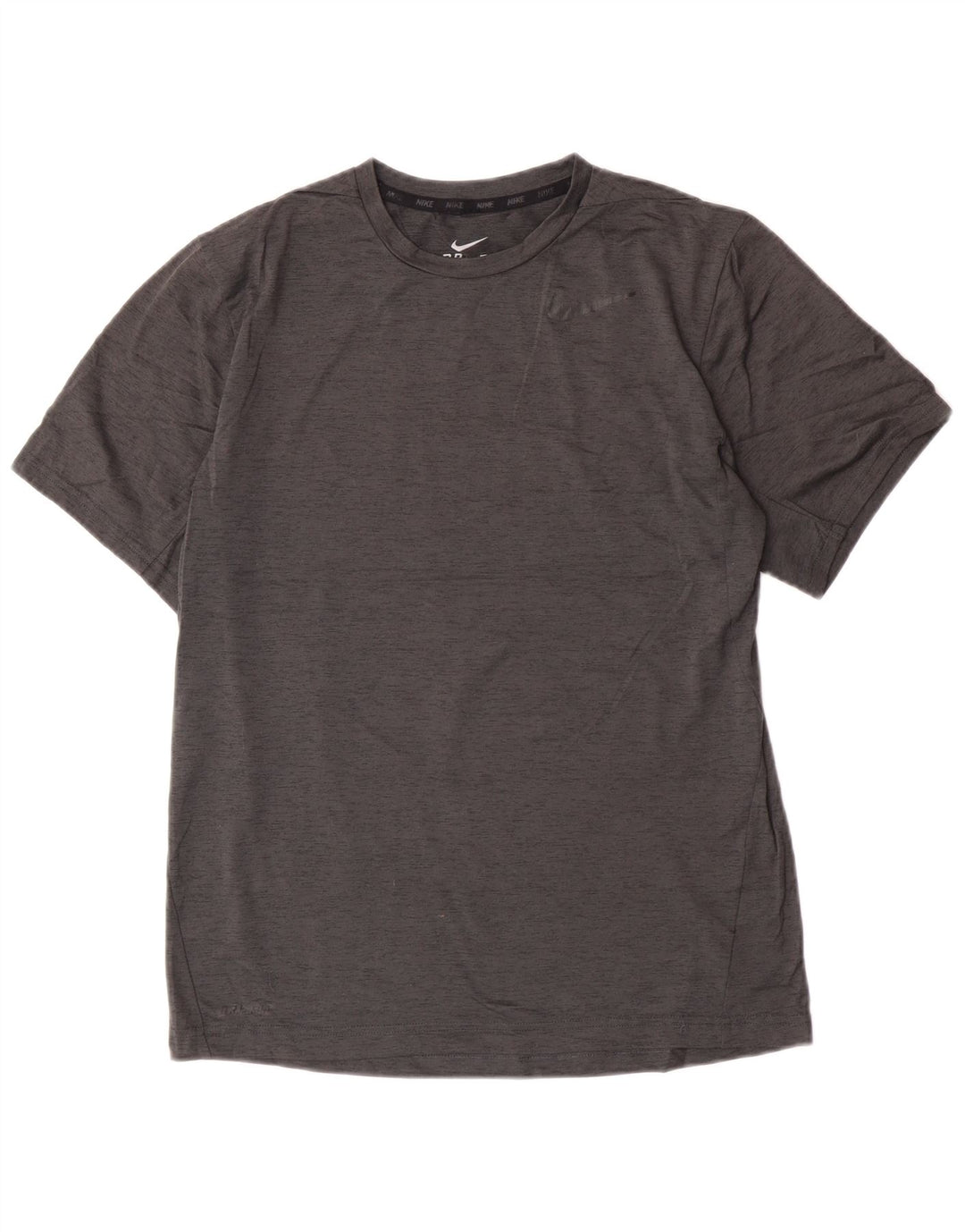 Nike Mens Dri Fit T-Shirt Top Small Grey Flecked Polyester