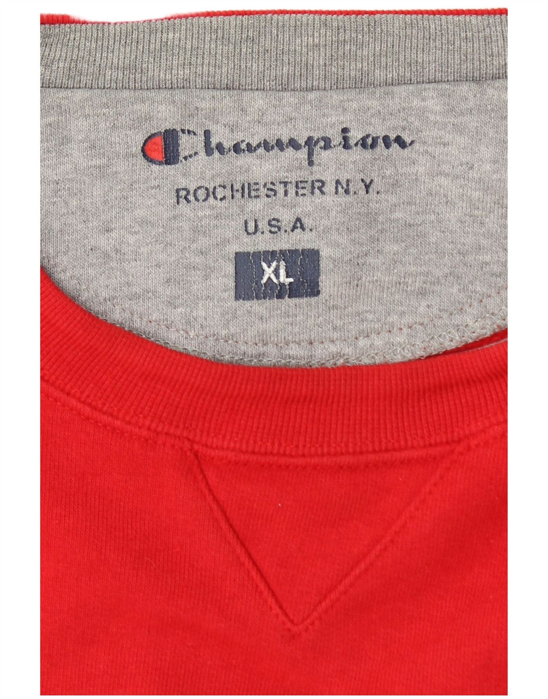 CHAMPION Mens Graphic Sweatshirt Jumper XL Red