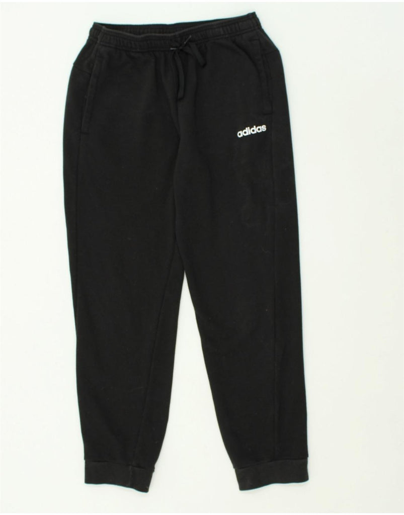 ADIDAS Boys Tracksuit Trousers Joggers 11-12 Years Medium Black Cotton | Vintage Adidas | Thrift | Second-Hand Adidas | Used Clothing | Messina Hembry 