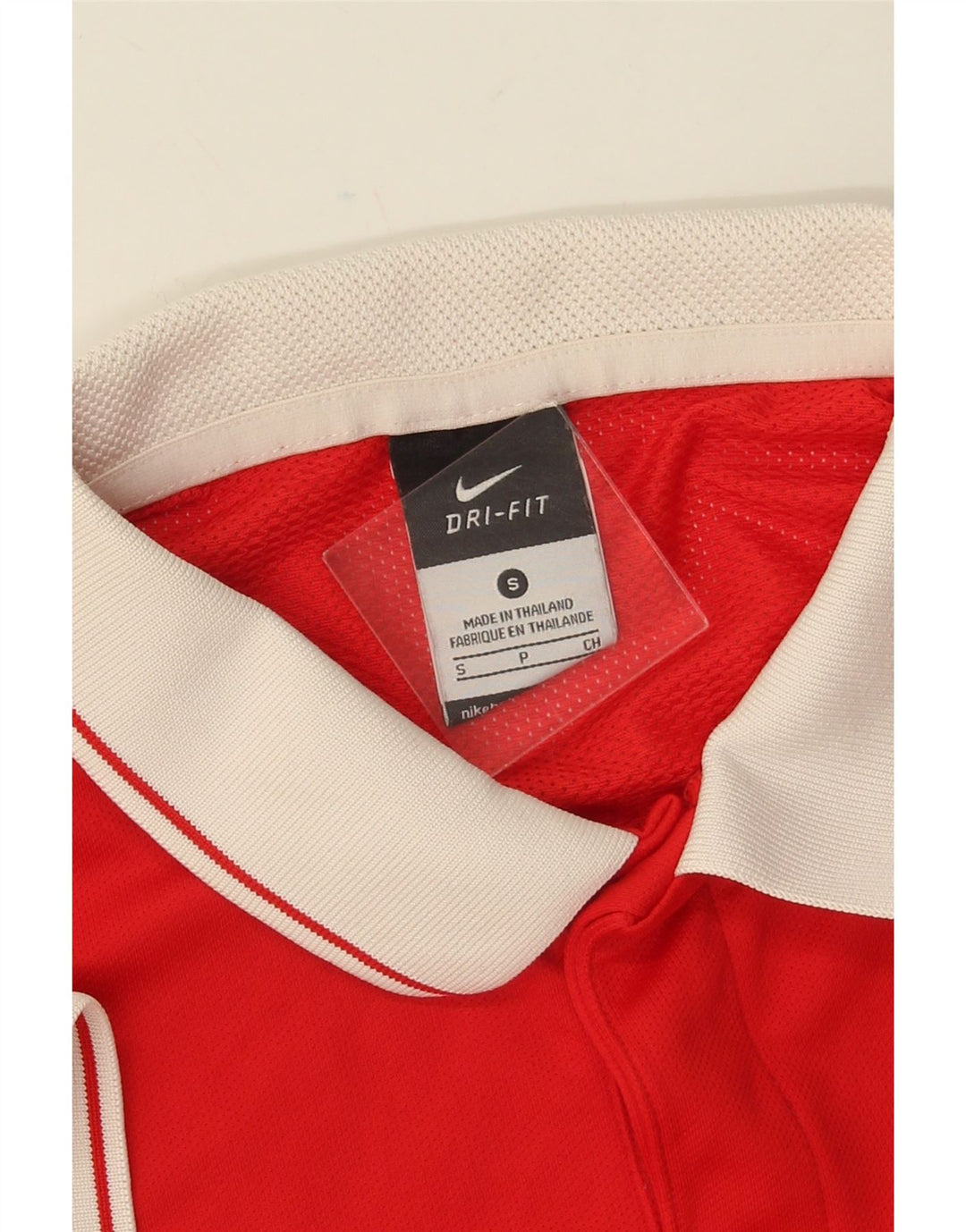 NIKE Mens Dri Fit Graphic Polo Shirt Small Red