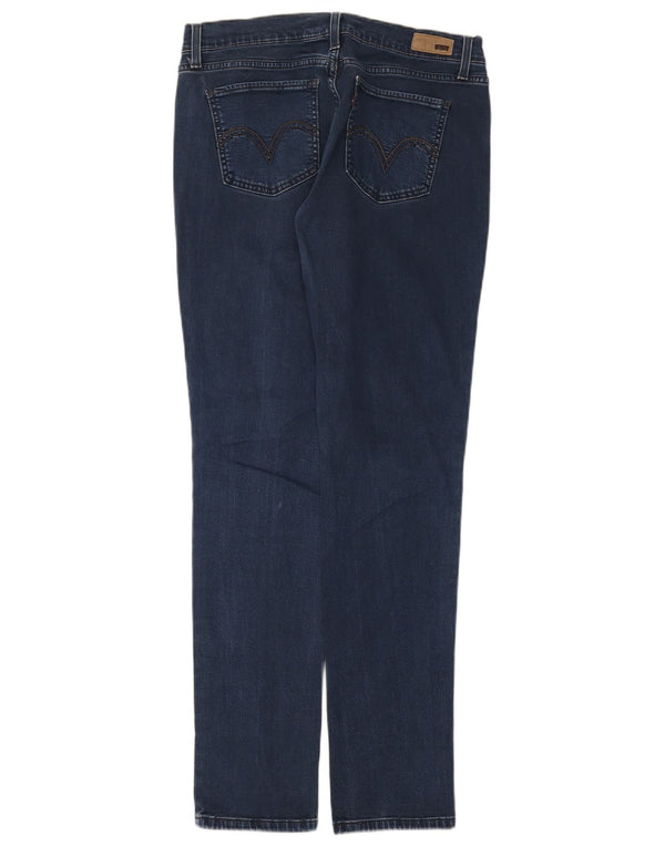 Levi's Womens 524 Low Waist Skinny Jeans W30 L32 Navy Blue Cotton