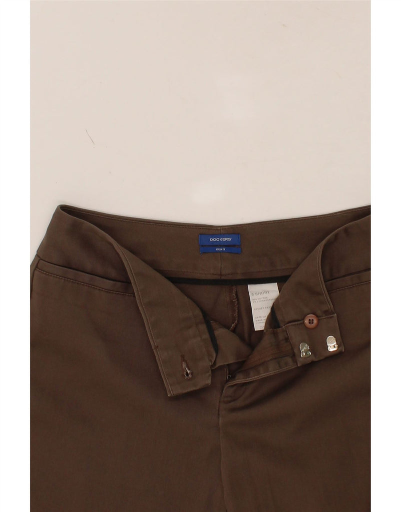 DOCKERS Womens Straight Casual Trousers US 8 Medium W30 L30 Brown Cotton Vintage Dockers and Second-Hand Dockers from Messina Hembry 
