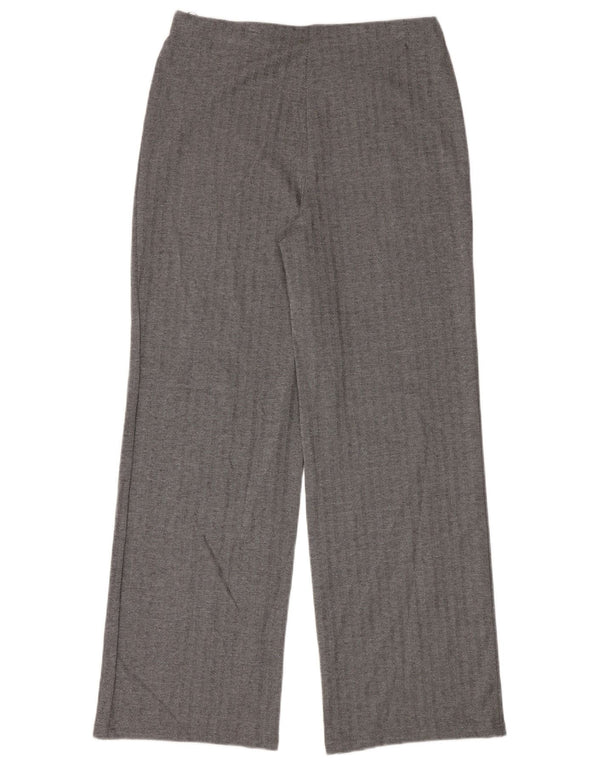 Marks & Spencer Womens Long Casual Trousers UK 16 Large W36 L34 Navy Blue